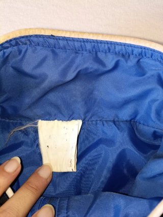 Giacca a vento Puma vintage blu e nera
