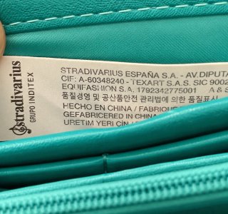 Cartera nueva Stradivarius verde agua