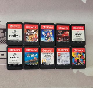 Pack de 10 juegos sin caja para Nintendo Switch