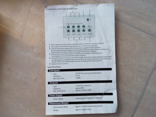 Mini mezclador de sonido 4 canales
