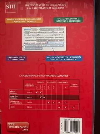 Diccionario Avanzado Primaria. Lengua española de segunda mano por