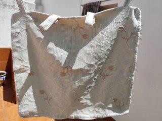 Colcha Cama 150 Rosa y Blanca