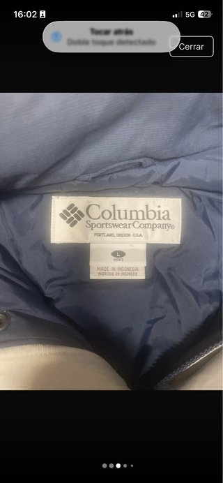 Chaqueta Columbia Invierno Azul y Gris