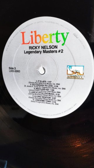 🇪🇸 Ricky Nelson Doble LP vinilo Master Series 2#