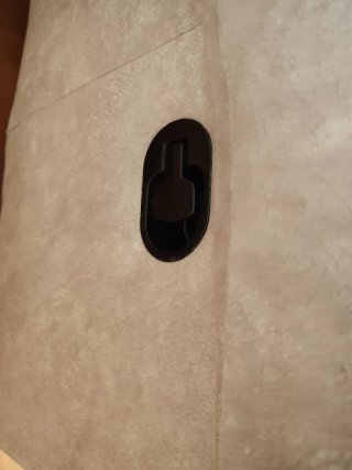 Sofá modular gris claro con relax