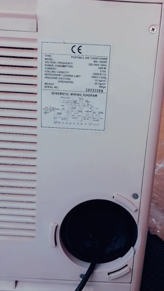 Aire Acondicionado Portátil Blanco
