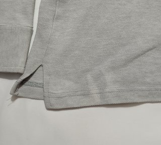 Polo Lacoste Manga Larga Gris – Talla / Size L