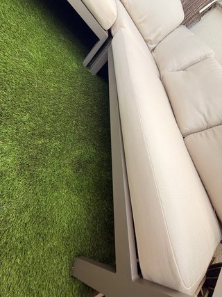 Sofá Rinconera Exterior Jardín Aluminio