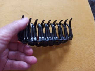 Pinza para el pelo negra