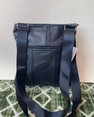 Borsello vera pelle nero