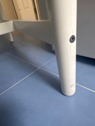 Mesa plegable blanca Ikea madera