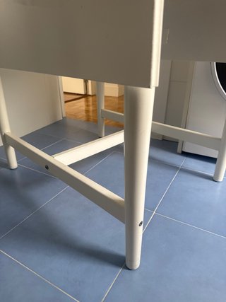 Mesa plegable blanca Ikea madera