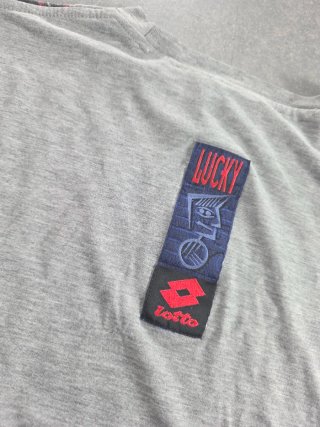 T-shirt Lotto Lucky Beach Volley Vintage Anni 90 L