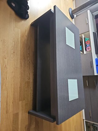 Mesa de centro madera y cristal