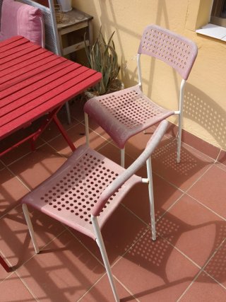 Mesa y 2 Sillas Jardín IKEA