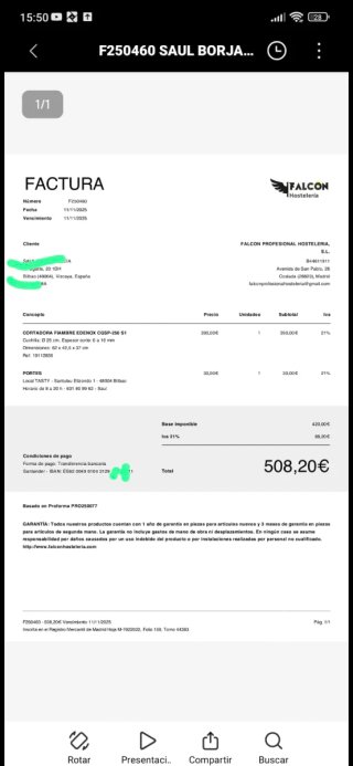 Maquinaria de hostelería