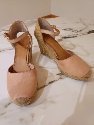 Sandalias Cuña Nude Talla 38 H&M