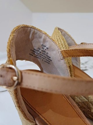Sandalias Cuña Nude Talla 38 H&M