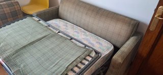 Sofá cama 1 plaza grande colchón Flex
