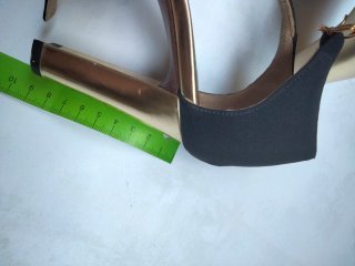 Sandali donna tacco oro 9cm