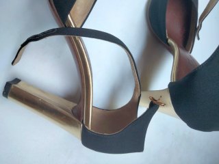Sandali donna tacco oro 9cm