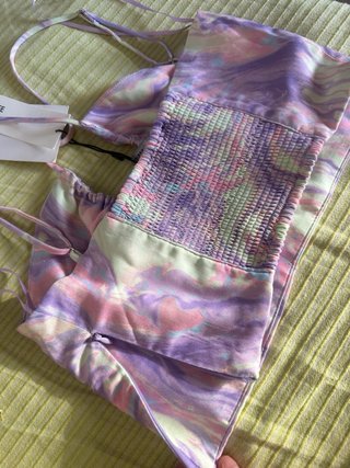 Conjunto top y pantalón estampado