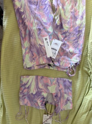 Conjunto top y pantalón estampado