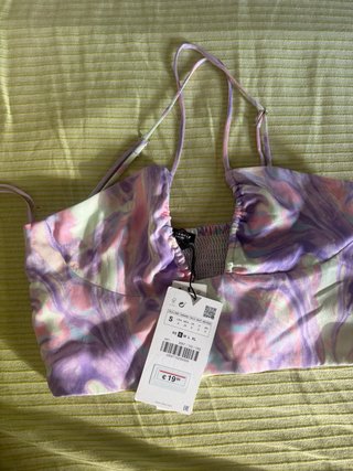 Conjunto top y pantalón estampado