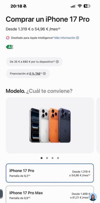 iPhone 17 Pro 256GB Azul - NUEVO + Funda