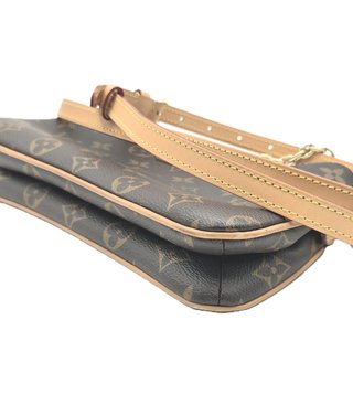Louis Vuitton Pochette Monogram Marrón/Dorado