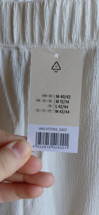 Pantaloni bianchi donna 3/4 estivi