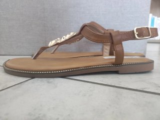 Sandali Ciaodea gioiello marroni e oro