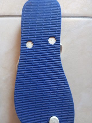 Infradito bimbo blu con bandiera Brasile