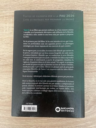 Noesi. Textos de filosofia per a les PAU 2026
