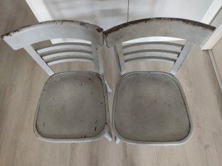 Sillas vintage grises
