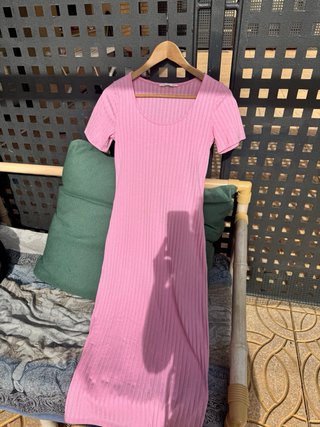 Vestido rosa de punto