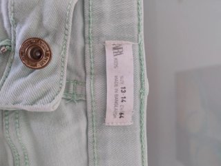 Pantalón corto Zara Kids Azul Turquesa Talla 13-14