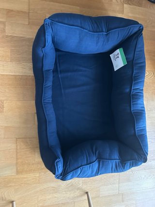 Cama Perro/Gato Talla M Azul 78x58x23cm