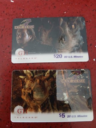 Serie di schede telefoniche del film Dragonheart