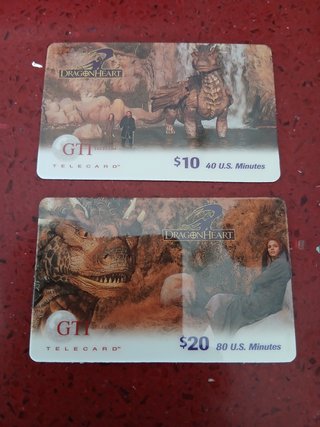 Serie di schede telefoniche del film Dragonheart