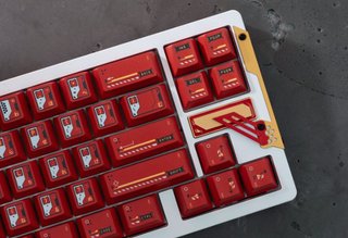 Teclado Magnetico Slice68 HE Rojo/Plata