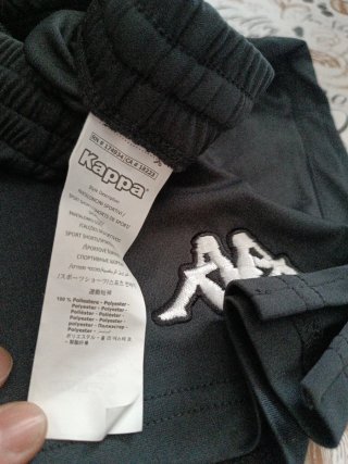 Pantalón corto deportivo Kappa niño negro