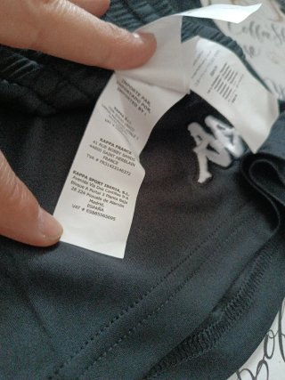 Pantalón corto deportivo Kappa niño negro