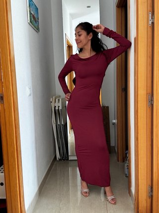 Vestido de fiesta rojo elegante