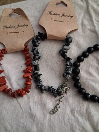 Lote 5 pulseras minerales POR