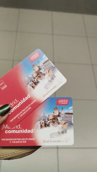 Tarjeta Metro Madrid Papa León XIV 2026