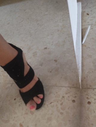 Zapatos de tacón negros talla 40