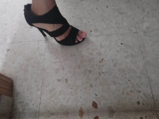 Zapatos de tacón negros talla 40