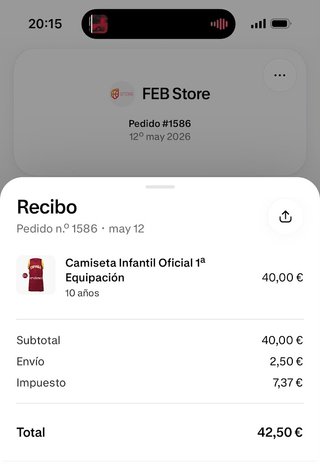 CAMISETA SELECCION ESPAÑOLA FEB