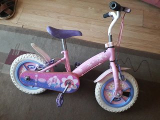 Bicicleta Barbie rosa